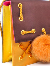 Renaud Pellegrino Laced Pom Pom Satin Bag Accessory arcadeshops.com