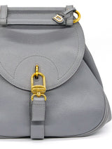 Delvaux Cerceau Grey Leather Saddle Bag Accessory arcadeshops.com