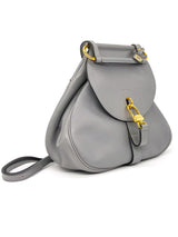 Delvaux Cerceau Grey Leather Saddle Bag Accessory arcadeshops.com