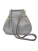 Delvaux Cerceau Grey Leather Saddle Bag Accessory arcadeshops.com