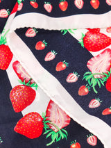 Escada Strawberry Printed Silk Scarf Accessory arcadeshops.com