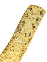 Oscar de la Renta Gold Lock Hardware Belt Accessory arcadeshops.com