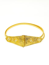 Goldtone Shield Stretch Chain Belt Accessory arcadeshops.com