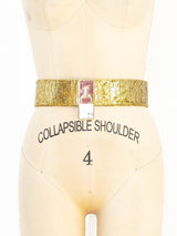 Oscar de la Renta Gold Lock Hardware Belt Accessory arcadeshops.com