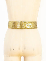 Oscar de la Renta Gold Lock Hardware Belt Accessory arcadeshops.com