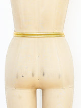 Goldtone Shield Stretch Chain Belt Accessory arcadeshops.com