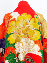 Japanese Floral Embroidered Wedding Kimono Jacket arcadeshops.com