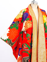 Japanese Floral Embroidered Wedding Kimono Jacket arcadeshops.com