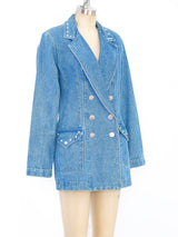 Rhinestone Embellished Denim Jacket Jacket arcadeshops.com
