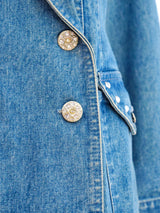 Rhinestone Embellished Denim Jacket Jacket arcadeshops.com