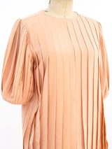 Gucci Blush Pleated Blouse Top arcadeshops.com