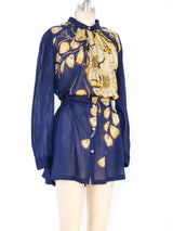 Dries Van Noten Tie Dyed Drawstring Top Top arcadeshops.com