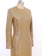 Leo Narducci Sequin Column Gown Dress arcadeshops.com