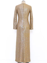 Leo Narducci Sequin Column Gown Dress arcadeshops.com