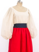 Bill Blass Colorblock Taffeta Dress Dress arcadeshops.com