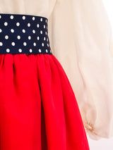 Bill Blass Colorblock Taffeta Dress Dress arcadeshops.com