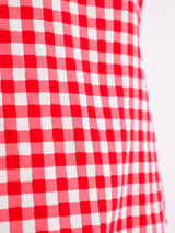 Yves Saint Laurent Red Gingham Top Top arcadeshops.com