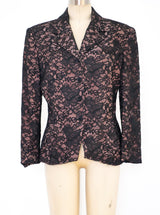 Norma Kamali Illusion Lace Jacket Jacket arcadeshops.com