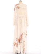 Floral Printed Chiffon Dress Dress arcadeshops.com