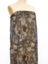 Yves Saint Laurent Metallic Silk Chiffon Strapless Dress Dress arcadeshops.com