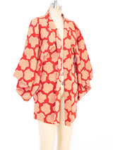 Stamp Printed Kimono Jacket arcadeshops.com