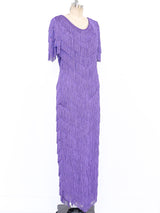 Lavender Fringed Maxi Dress Dress arcadeshops.com