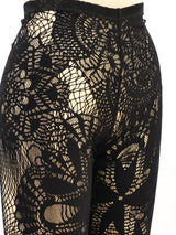 Jean Paul Gaultier Floral Crochet Leggings Bottom arcadeshops.com