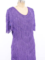 Lavender Fringed Maxi Dress Dress arcadeshops.com