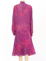 Chanel Haute Couture Digital Printed Skirt Ensemble Suit arcadeshops.com