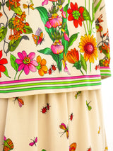 Butterfly Printed Jersey Skirt Ensemble Suit arcadeshops.com