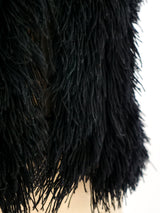 Black Shag Fringe Vest Jacket arcadeshops.com