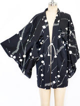 Black and White Shibori Kimono Jacket arcadeshops.com