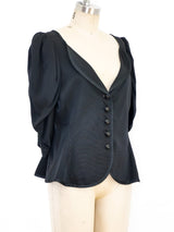 Yves Saint Laurent Cropped Puff Sleeve Jacket Jacket arcadeshops.com