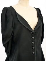 Yves Saint Laurent Cropped Puff Sleeve Jacket Jacket arcadeshops.com