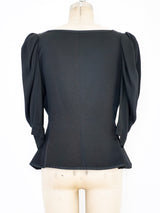 Yves Saint Laurent Cropped Puff Sleeve Jacket Jacket arcadeshops.com