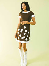 1960s Pierre Cardin Vinyl Dot Dress Dress arcadeshops.com