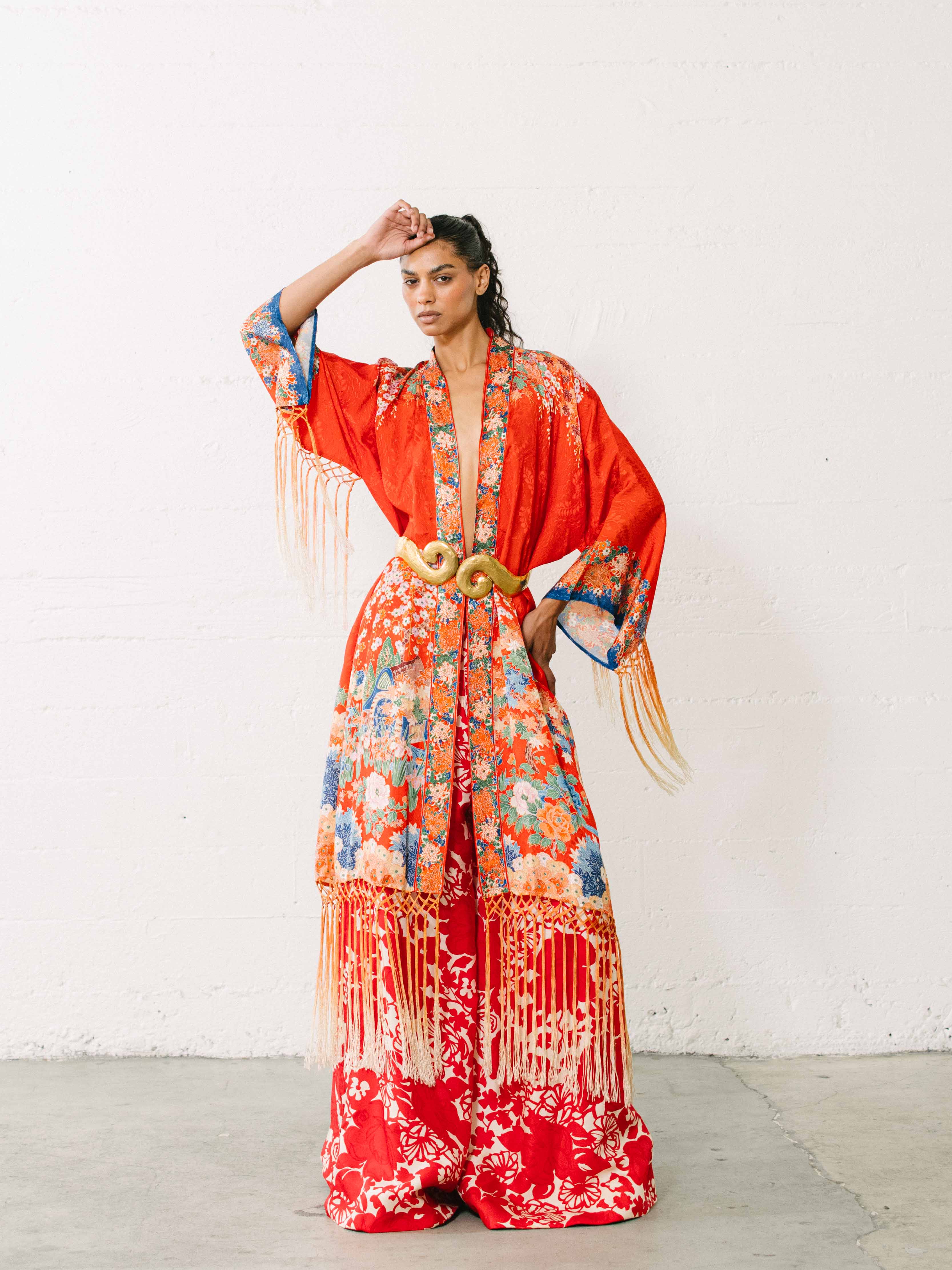 1920s Fringed Kimono