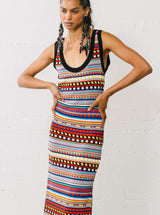 Emilio Pucci Multicolor Knit Tank Dress Dress arcadeshops.com