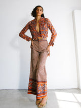 1970s Batik Three Piece Ensemble Suit arcadeshops.com