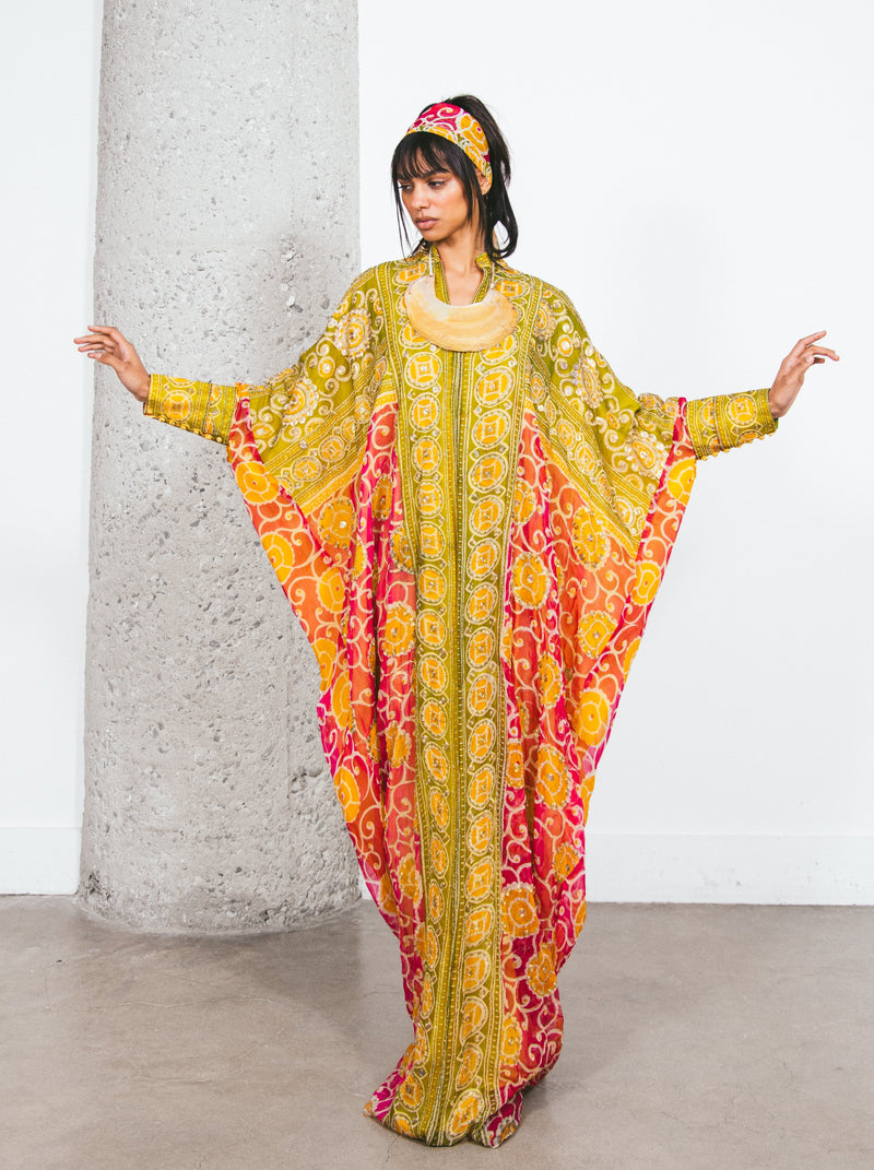 Profils du Monde Embroidered Caftan Dress arcadeshops.com