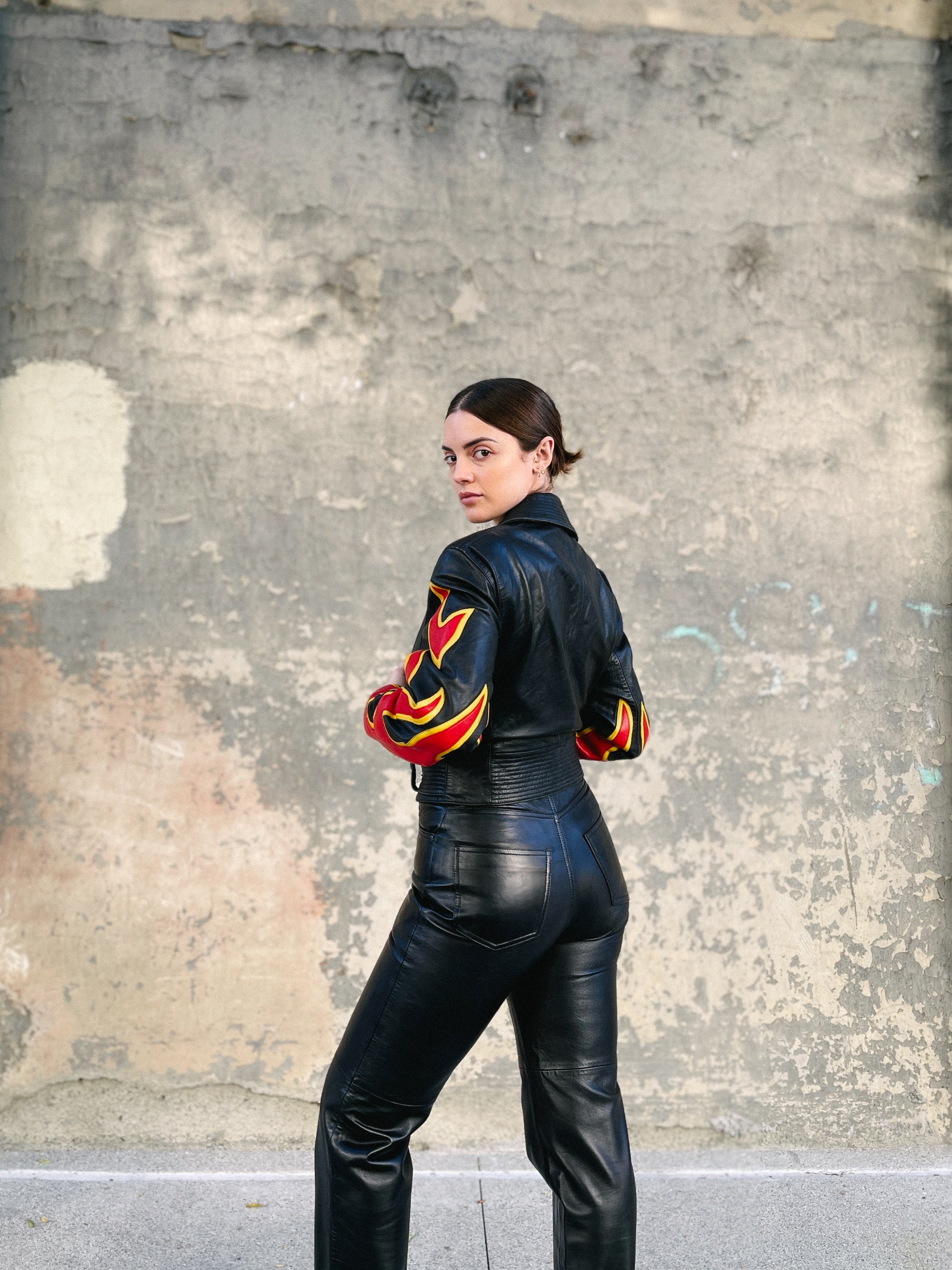 1990s North Beach Leather Pants