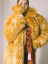 Gucci Oversized Faux Shearling Coat