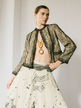 1980s Chanel Lace Overlay Jacket