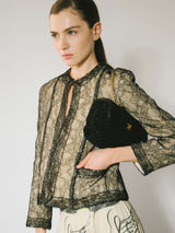 1980s Chanel Lace Overlay Jacket