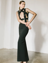 Tom Ford Beaded Bandage Accented Dress