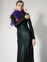 Red and Purple Marabou Boa