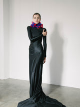 2021 Balenciaga Scuba Inspired Gown