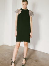 Louis Vuitton Sequin Sleeved Little Black Dress