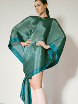 Issey Miyake Pleats Please Teal Madame T Caftan