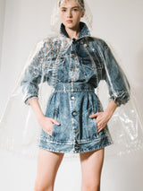 2018 Chanel Transparent Ruffle Rain Poncho